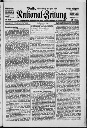 Nationalzeitung vom 17.06.1909