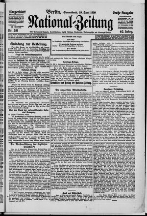 Nationalzeitung vom 19.06.1909