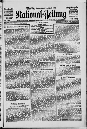 Nationalzeitung vom 24.06.1909