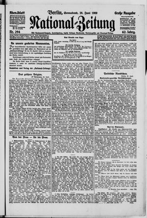 Nationalzeitung vom 26.06.1909
