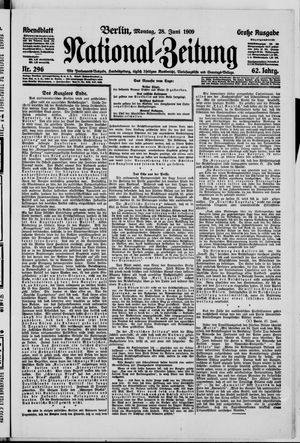 Nationalzeitung vom 28.06.1909