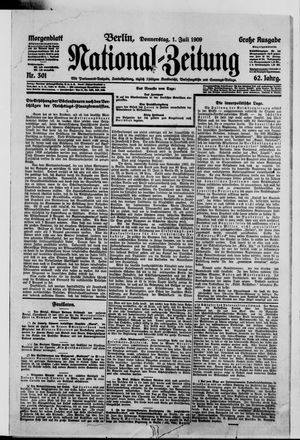 Nationalzeitung vom 01.07.1909