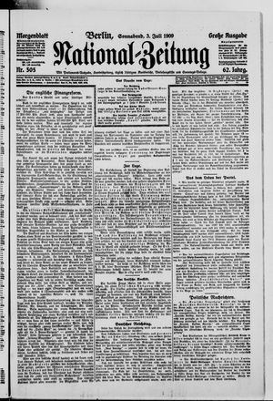 Nationalzeitung vom 03.07.1909