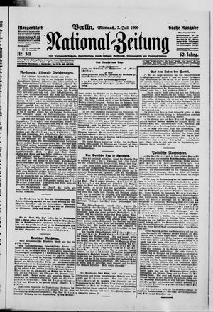 Nationalzeitung vom 07.07.1909