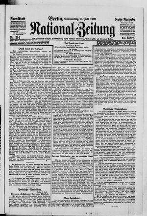 Nationalzeitung vom 08.07.1909