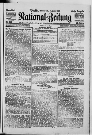 Nationalzeitung vom 10.07.1909