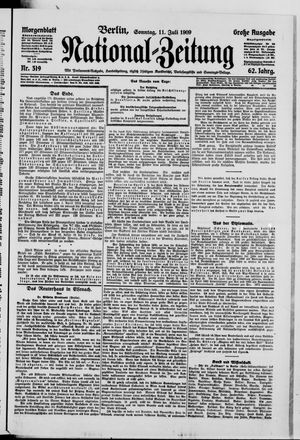 Nationalzeitung vom 11.07.1909