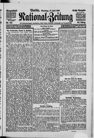 Nationalzeitung vom 13.07.1909