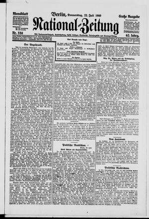 Nationalzeitung vom 22.07.1909