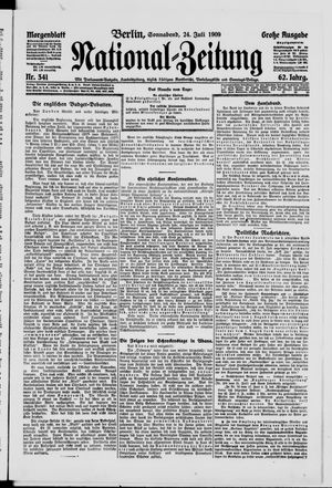 Nationalzeitung vom 24.07.1909