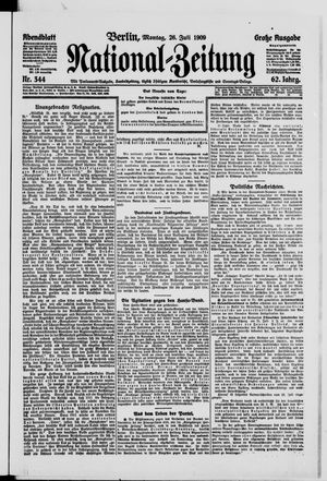 Nationalzeitung vom 26.07.1909