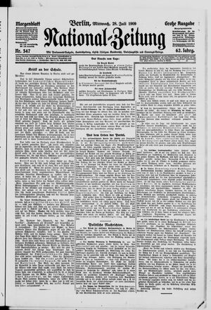 Nationalzeitung vom 28.07.1909