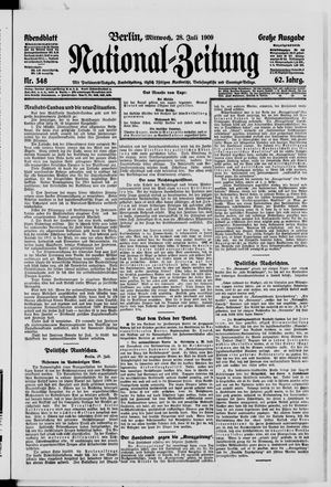 Nationalzeitung vom 28.07.1909