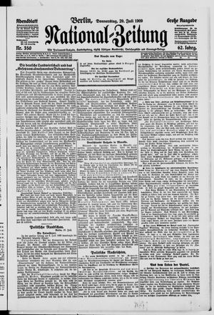 Nationalzeitung vom 29.07.1909