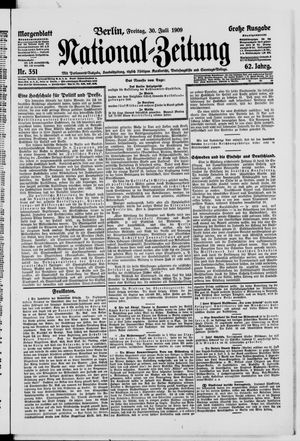 Nationalzeitung vom 30.07.1909