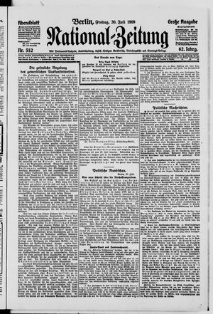 Nationalzeitung vom 30.07.1909