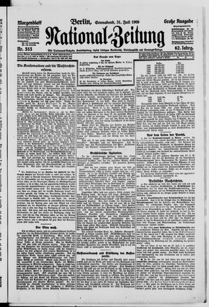 Nationalzeitung vom 31.07.1909