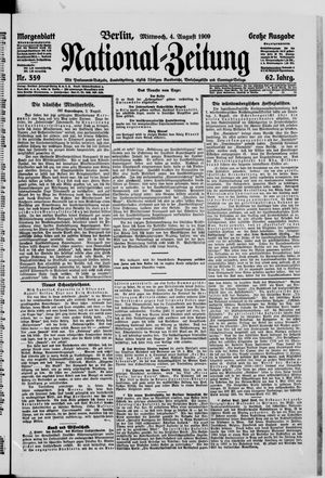 Nationalzeitung vom 04.08.1909