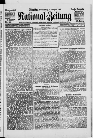 Nationalzeitung vom 05.08.1909