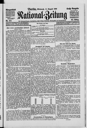 Nationalzeitung vom 11.08.1909