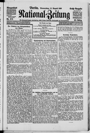 Nationalzeitung vom 12.08.1909
