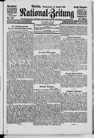 Nationalzeitung vom 12.08.1909