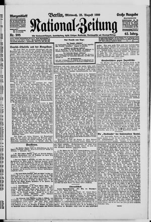 Nationalzeitung vom 25.08.1909