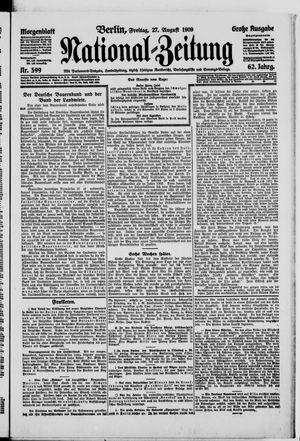 Nationalzeitung vom 27.08.1909