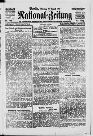 Nationalzeitung vom 30.08.1909