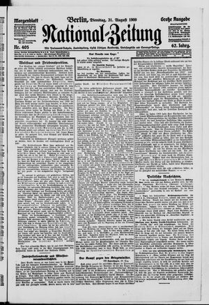 Nationalzeitung vom 31.08.1909