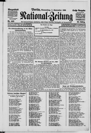 Nationalzeitung vom 02.09.1909