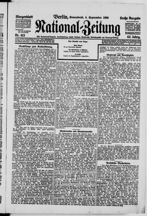 Nationalzeitung vom 04.09.1909