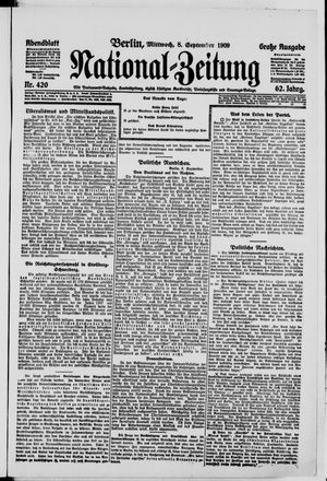 Nationalzeitung vom 08.09.1909
