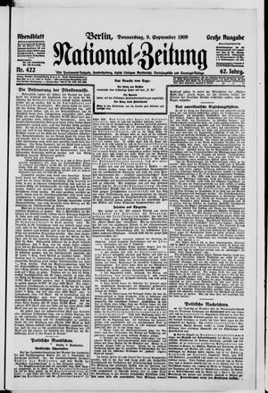 Nationalzeitung vom 09.09.1909