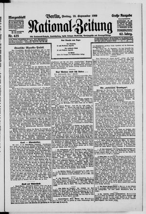 Nationalzeitung vom 10.09.1909