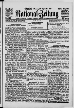 Nationalzeitung vom 13.09.1909