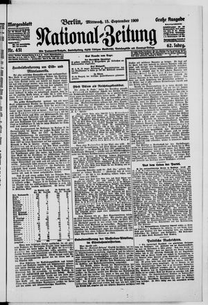 Nationalzeitung on Sep 15, 1909