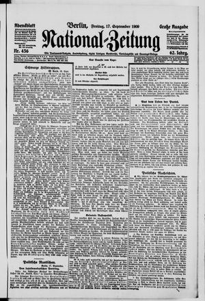 Nationalzeitung vom 17.09.1909
