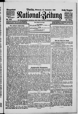 Nationalzeitung vom 22.09.1909