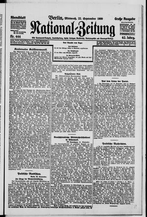 Nationalzeitung vom 22.09.1909