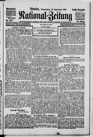 Nationalzeitung vom 23.09.1909