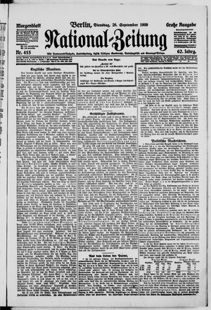 Nationalzeitung vom 28.09.1909