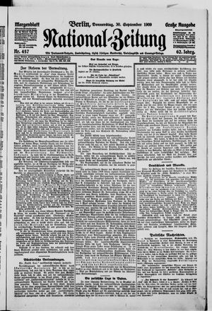 Nationalzeitung vom 30.09.1909