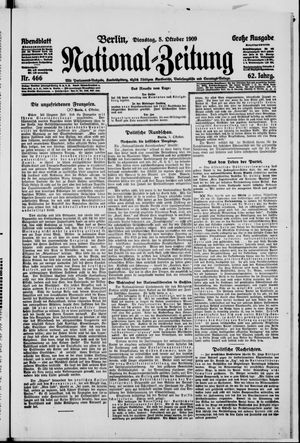 Nationalzeitung vom 05.10.1909