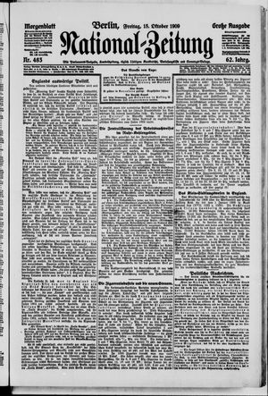 Nationalzeitung vom 15.10.1909