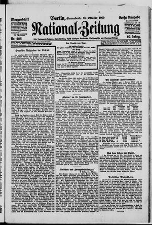Nationalzeitung vom 16.10.1909