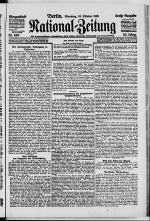 Nationalzeitung vom 19.10.1909