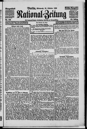 Nationalzeitung vom 20.10.1909