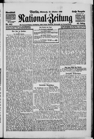 Nationalzeitung vom 20.10.1909