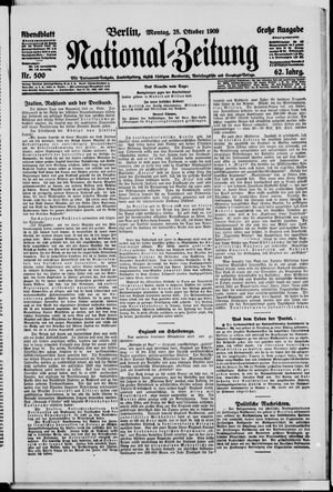 Nationalzeitung vom 25.10.1909